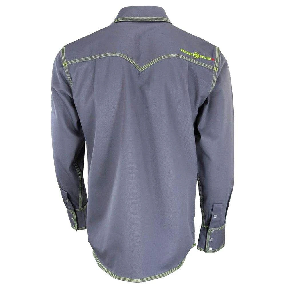 Western Welder Men's FR Cotton Twill Welding Shirt 4 Western Welder Men's FR Cotton Twill Welding Shirt - Image 2