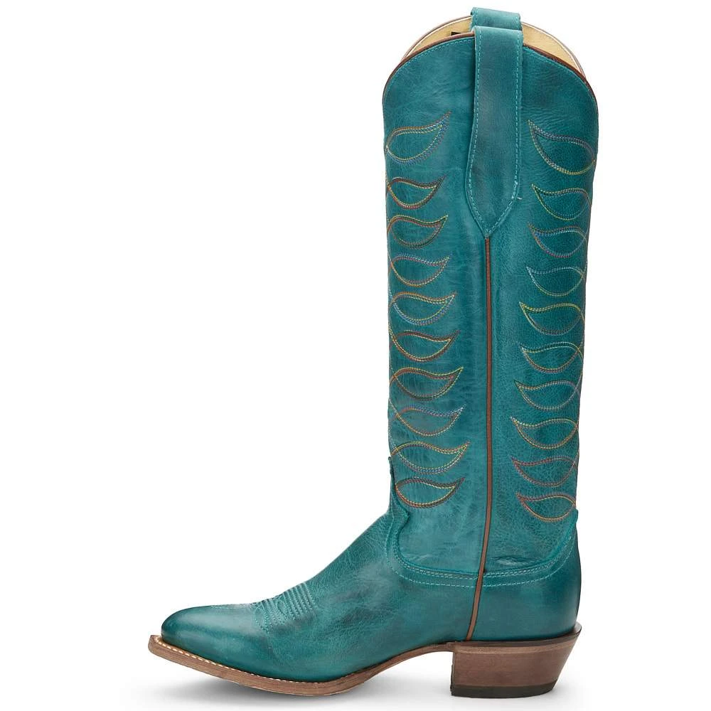 Justin Boots Women's Whitley Vintage Turquoise Justin Cowgirl Boots 5 Justin Boots Women's Whitley Vintage Turquoise Justin Cowgirl Boots - Image 3